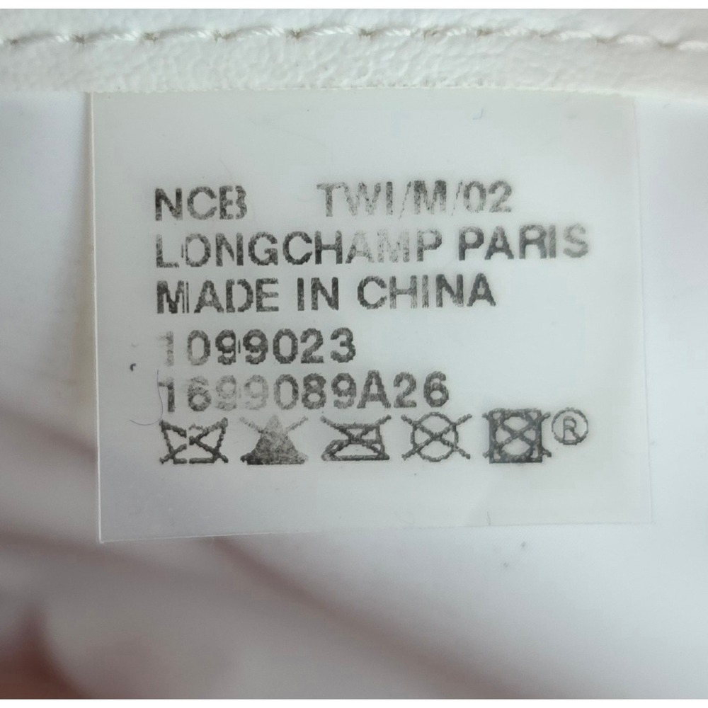 Longchamp Pink Nylon Backpack with Brown Leather Flap - Picture 5 of 8